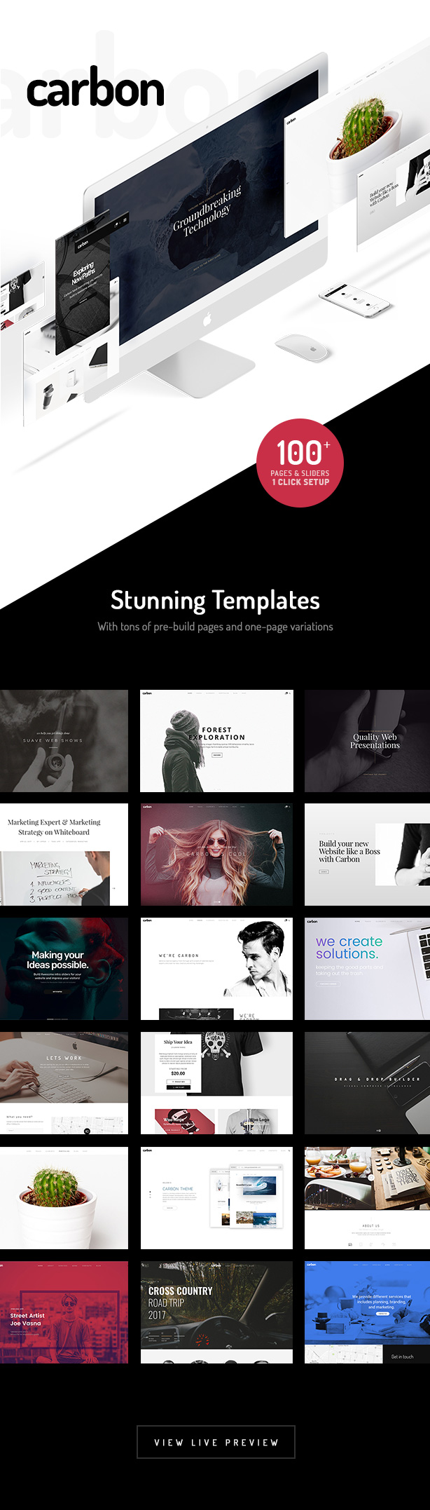 Carbon - Clean Minimal Multipurpose WordPress Theme