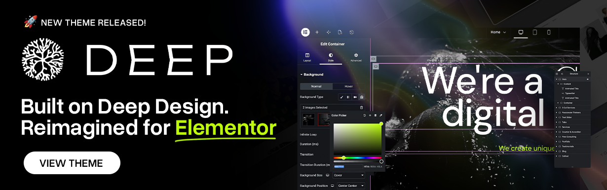 Deep - Creative Agency & Portfolio WordPress Theme