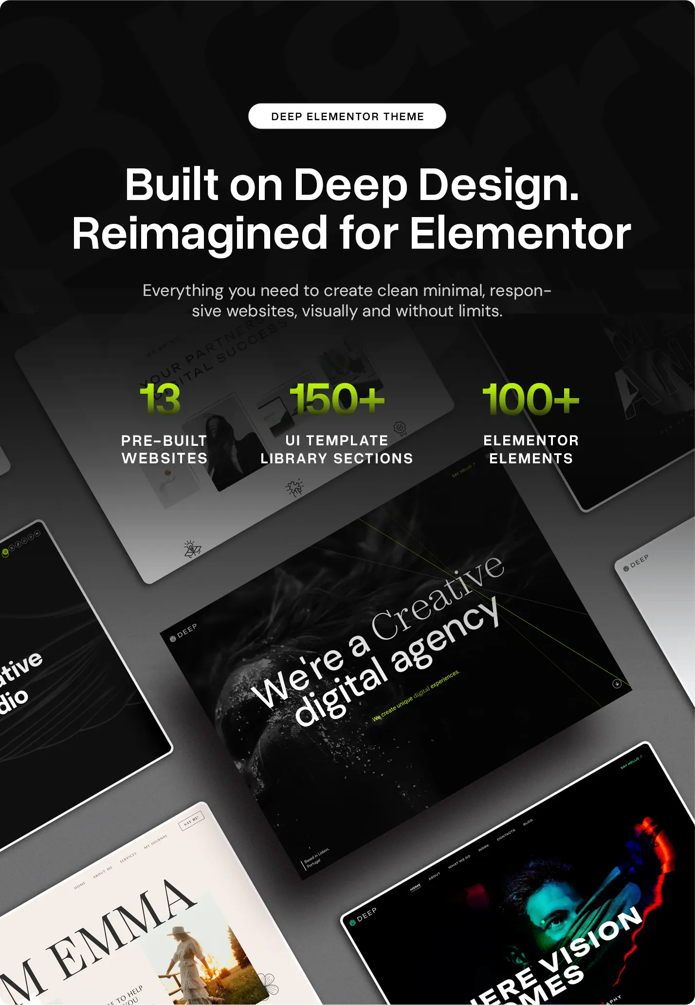 Deep – Elementor Creative Agency & Portfolio WordPress Theme - 1